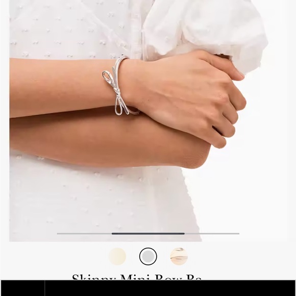 Kate Spade elegant Silver Bow Bracelet - Picture 2 of 11
